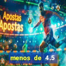 menos de 4.5 escanteios o que significa